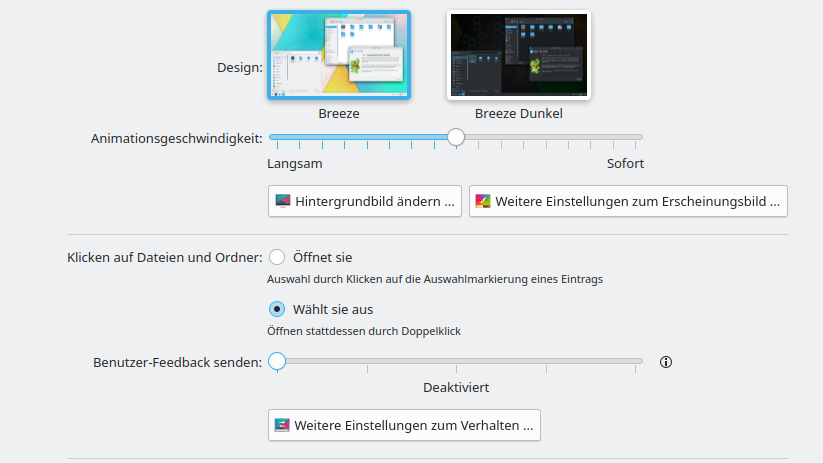 KDE Plasma: Standardeinstellungen festlegen